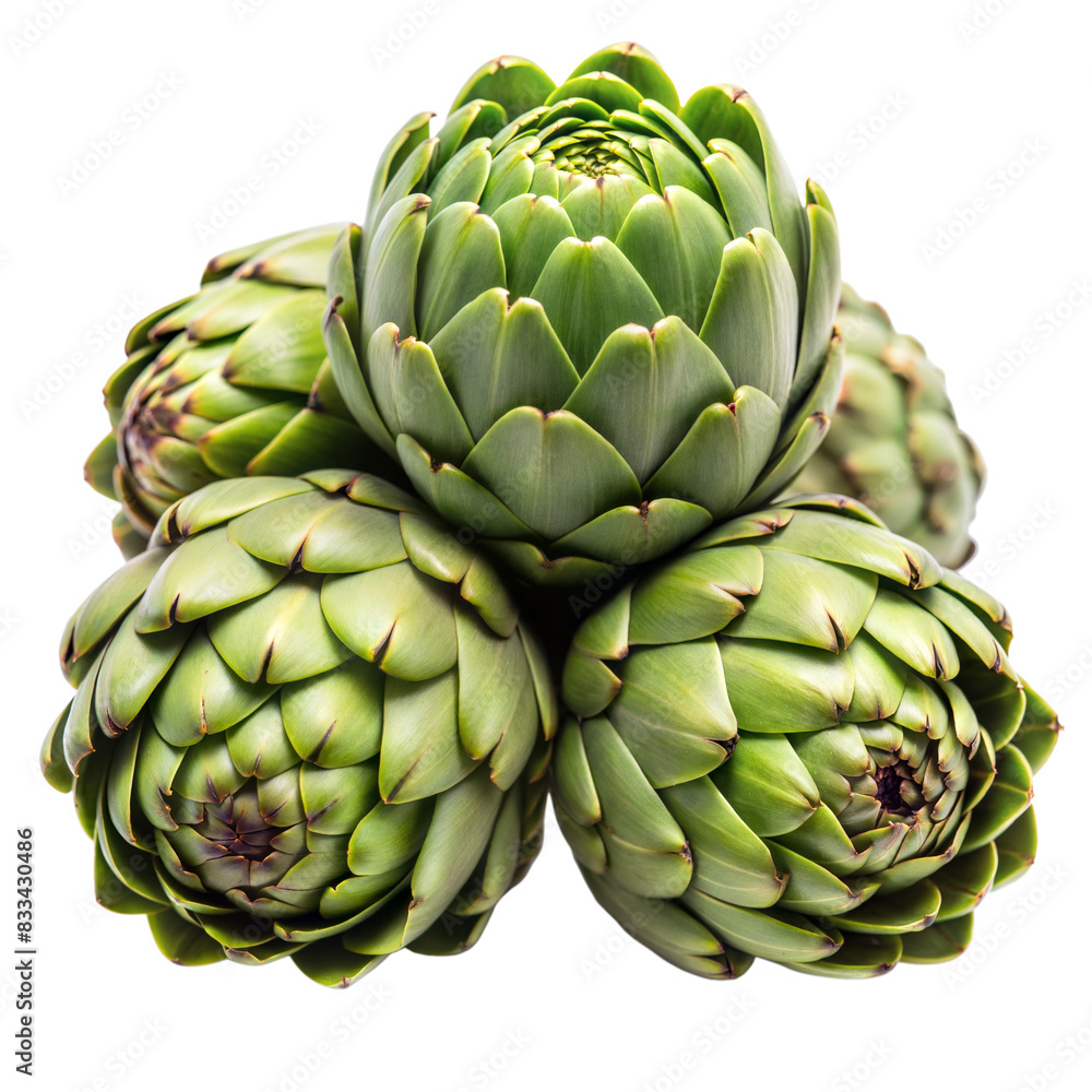 Fresh raw artichoke isolated on a white background Fresh raw artichoke isolated on a white background