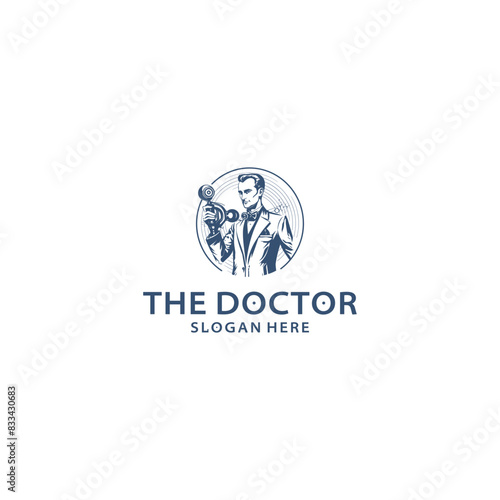 The doctor logo vector illustration