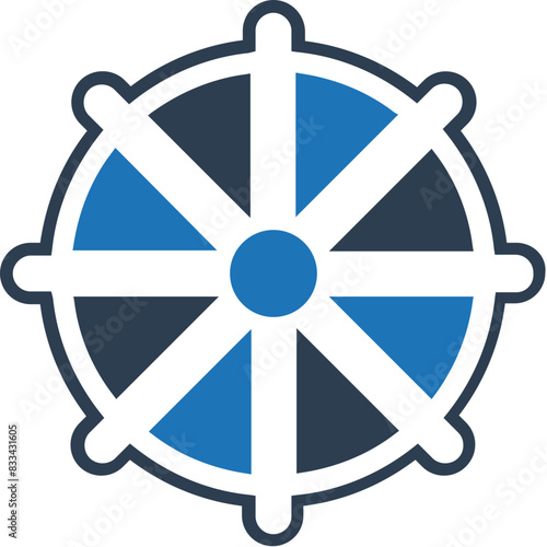 Cog Dual Tone  vector Icon