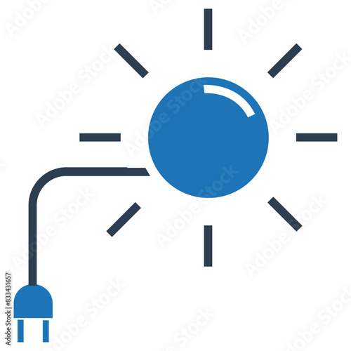 Electrical Plug Dual Tone  vector Icon