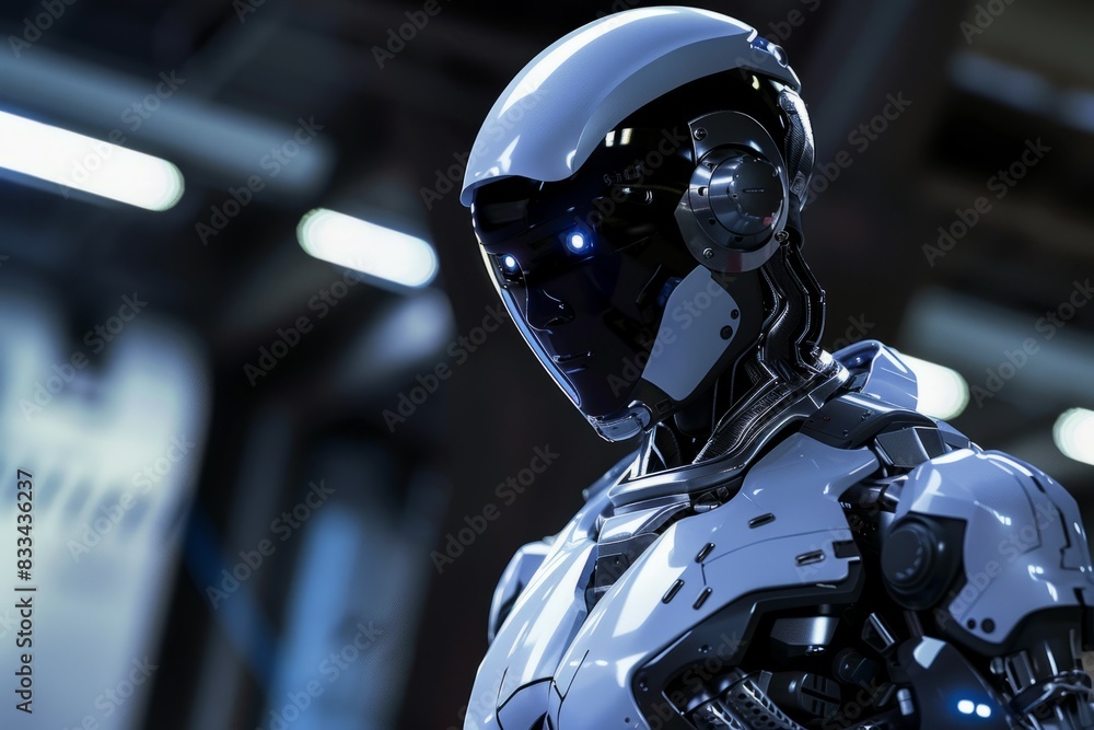 Human and AI Symbiosis in Advanced Urban Landscapes. Futuristic Background with Smart Robots and Androids. Human and AI Symbiosis in Advanced Urban Landscapes. Futuristic Background with Smart Robots and Androids.