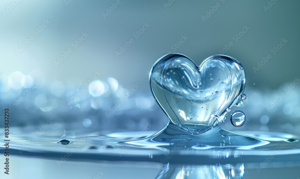 The glycerin drops are artfully arranged to form a heart shape, highlighting the soothing properties of glycerin. The image conveys a feeling of care and comfort. The glycerin drops are artfully arranged to form a heart shape, highlighting the soothing properties of glycerin. The image conveys a feeling of care and comfort.