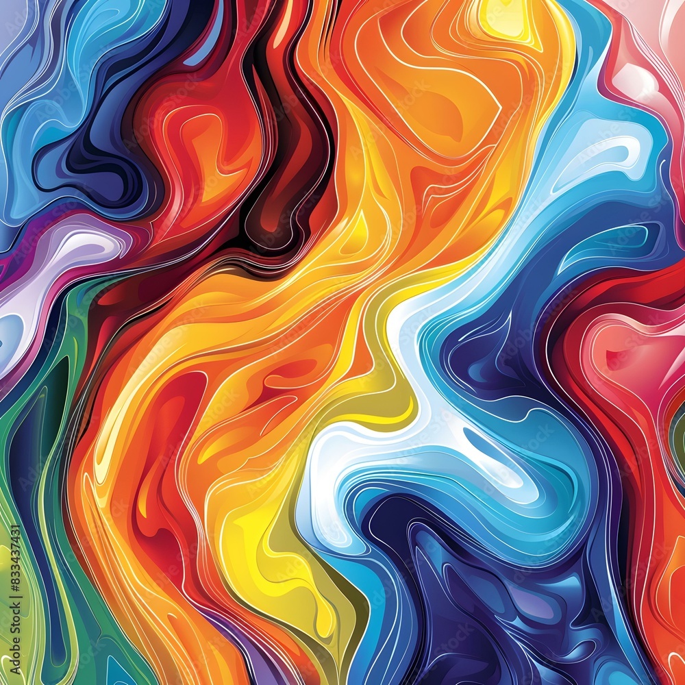 Obraz premium Colorful liquid marble texture background