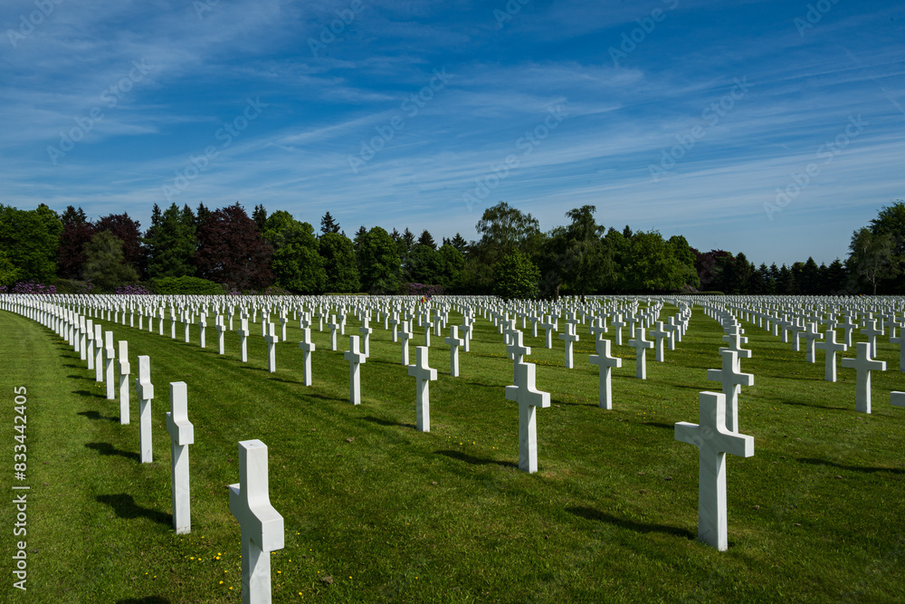 Henri-Chappelle American Cemetery in Belgium resting place for more than 7,000 U.S. servicemen from World War 2