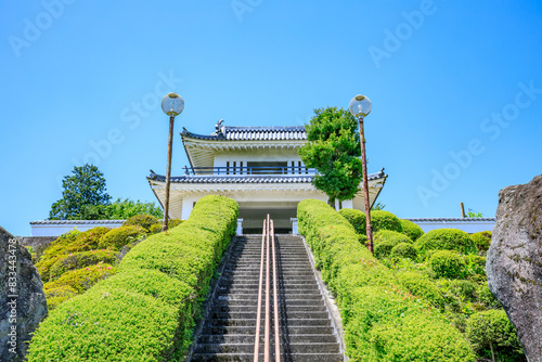 初夏の肥前犬山城展望台　佐賀県白石町　Hizen Inuyama Castle Observation Deck in early summer. Saga Pref, Shiraishi town. photo