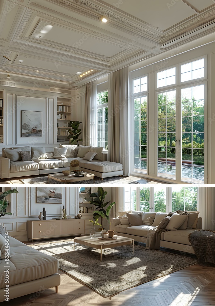 Fototapeta premium Interior Design的效果图