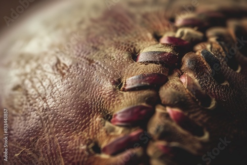 Vintage Baseball Background with Central Focus