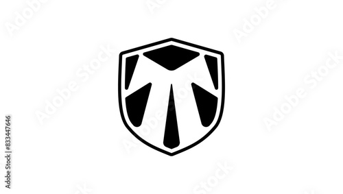 Advocate symbol, black isolated silhouette