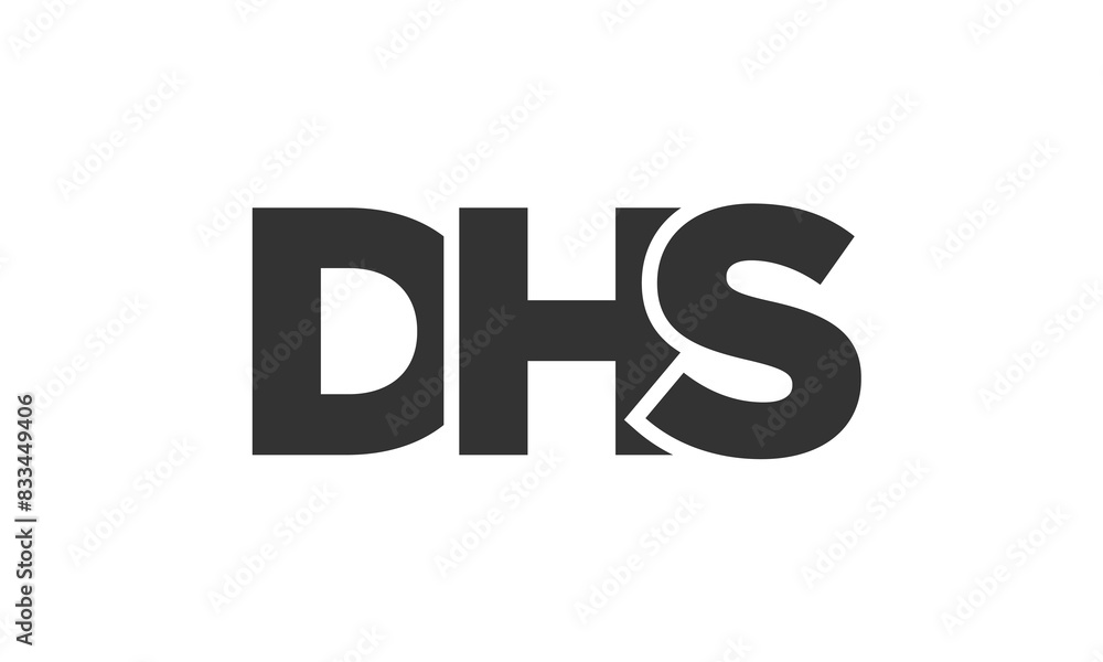 DHS logo design template with strong and modern bold text. Initial based vector logotype featuring simple and minimal typography. Trendy company identity. DHS logo design template with strong and modern bold text. Initial based vector logotype featuring simple and minimal typography. Trendy company identity.