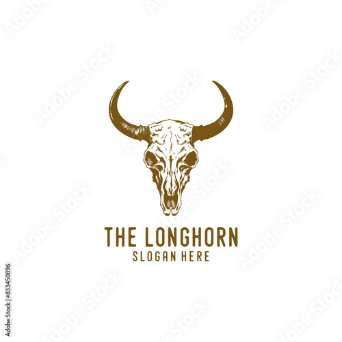 Long horn logo vector illustration
