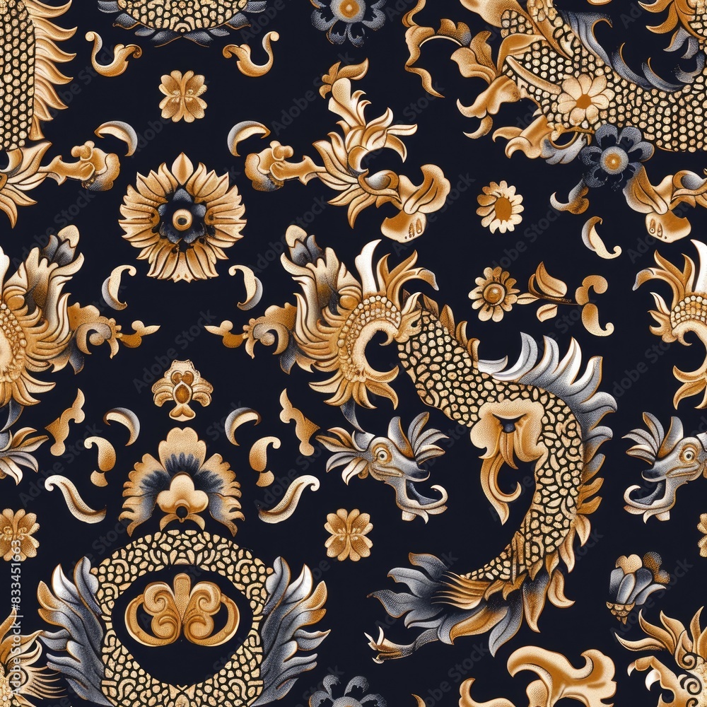 a image of a very ornate pattern with gold and silver colors a image of a very ornate pattern with gold and silver colors
