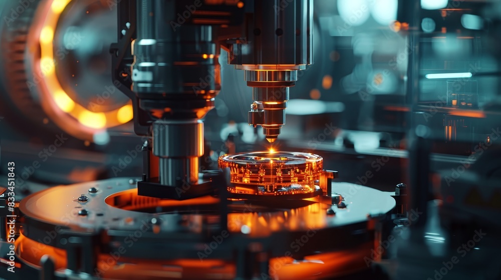 a detailed image of Close-up of robotic arm assembling product, precision, hd,upscale a detailed image of Close-up of robotic arm assembling product, precision, hd,upscale