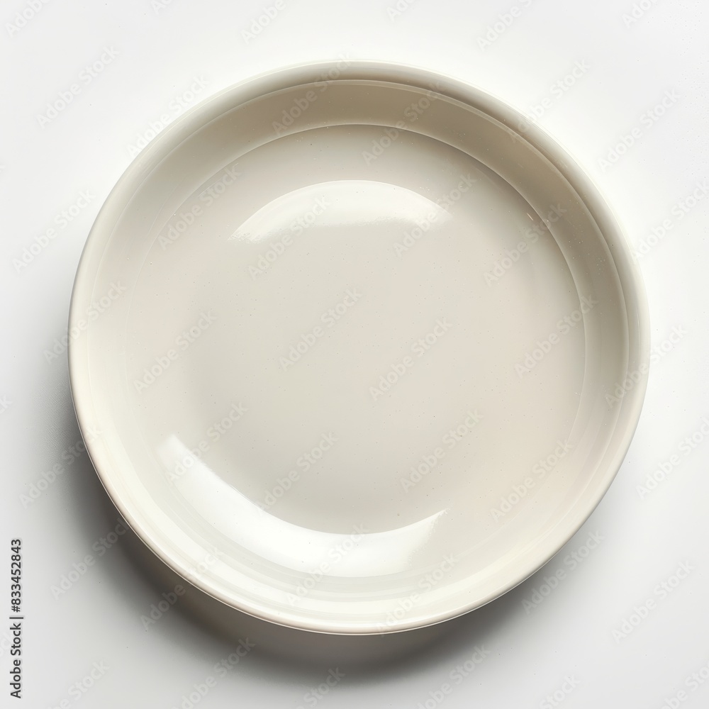 white plate with a minimalist design on a white background. white plate with a minimalist design on a white background.