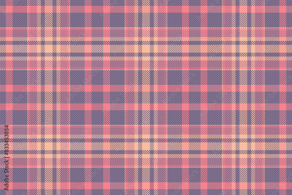 Textured textile background vector, marketing tartan texture plaid. Menu check seamless pattern fabric in pastel and red colors. Textured textile background vector, marketing tartan texture plaid. Menu check seamless pattern fabric in pastel and red colors.