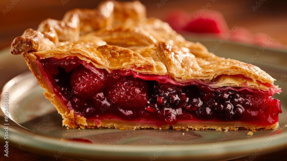 Homemade pice of pie with an image showcasing a delectable slice of this classic dessert Homemade pice of pie with an image showcasing a delectable slice of this classic dessert
