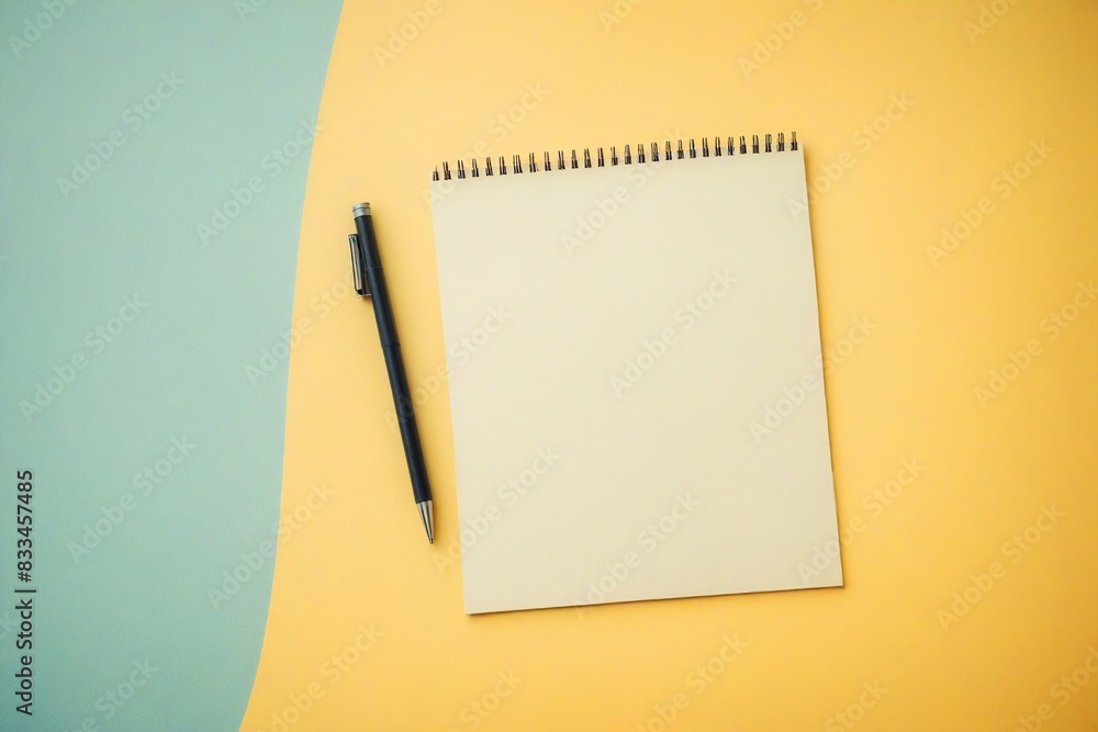 notebook and pencil
