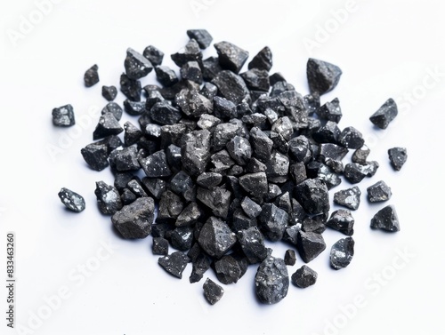 Pile of Boron Isolated on White Background. Generative ai.