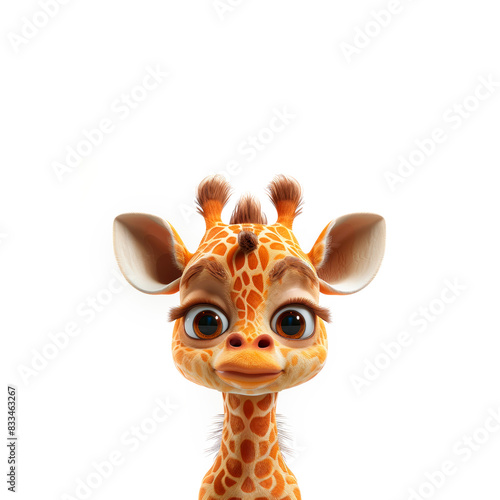 Close-Up of a Giraffe With Big Eyes