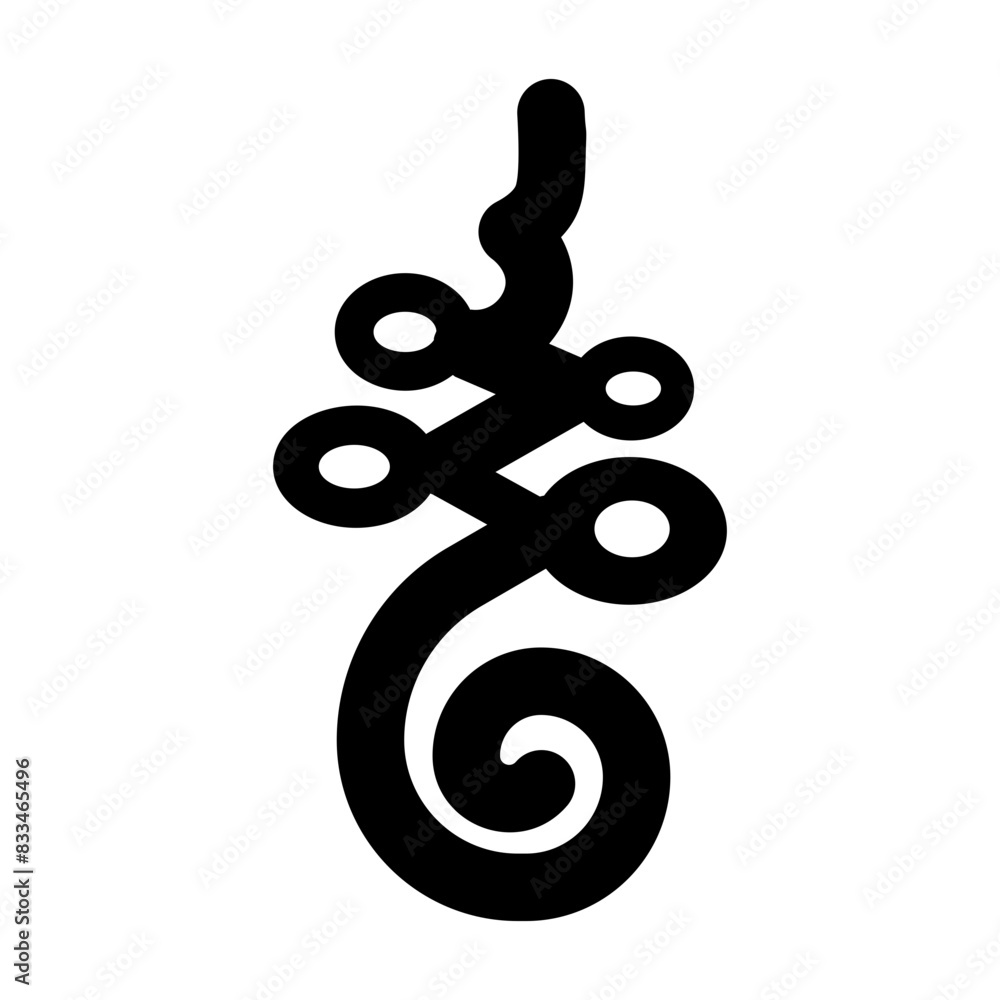 Obraz premium Ready to use solid icon of unalome