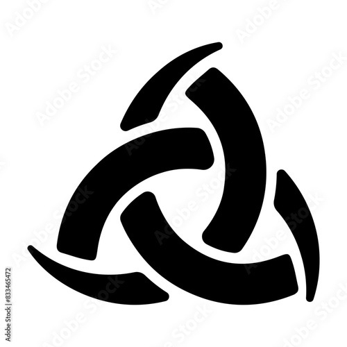 Well-designed solid icon of odin horn 