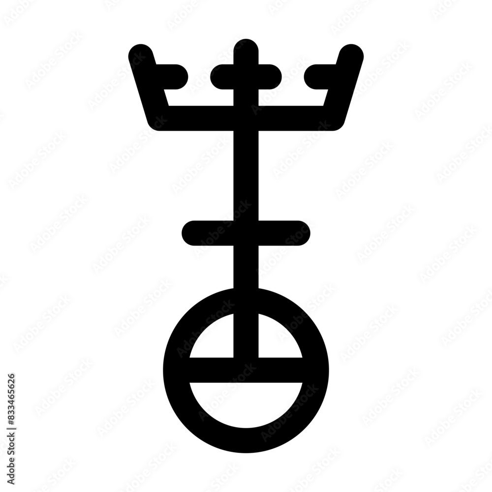 A handy glyph icon of united church A handy glyph icon of united church