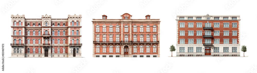 Fototapeta premium Vintage building set