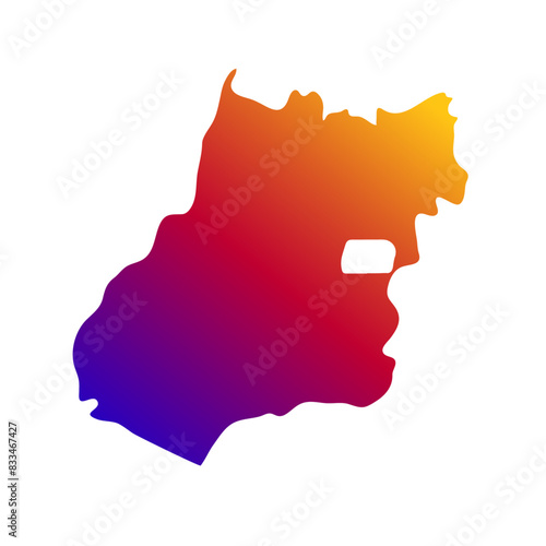 State of Goias map vector illustration. Brazil state map.
