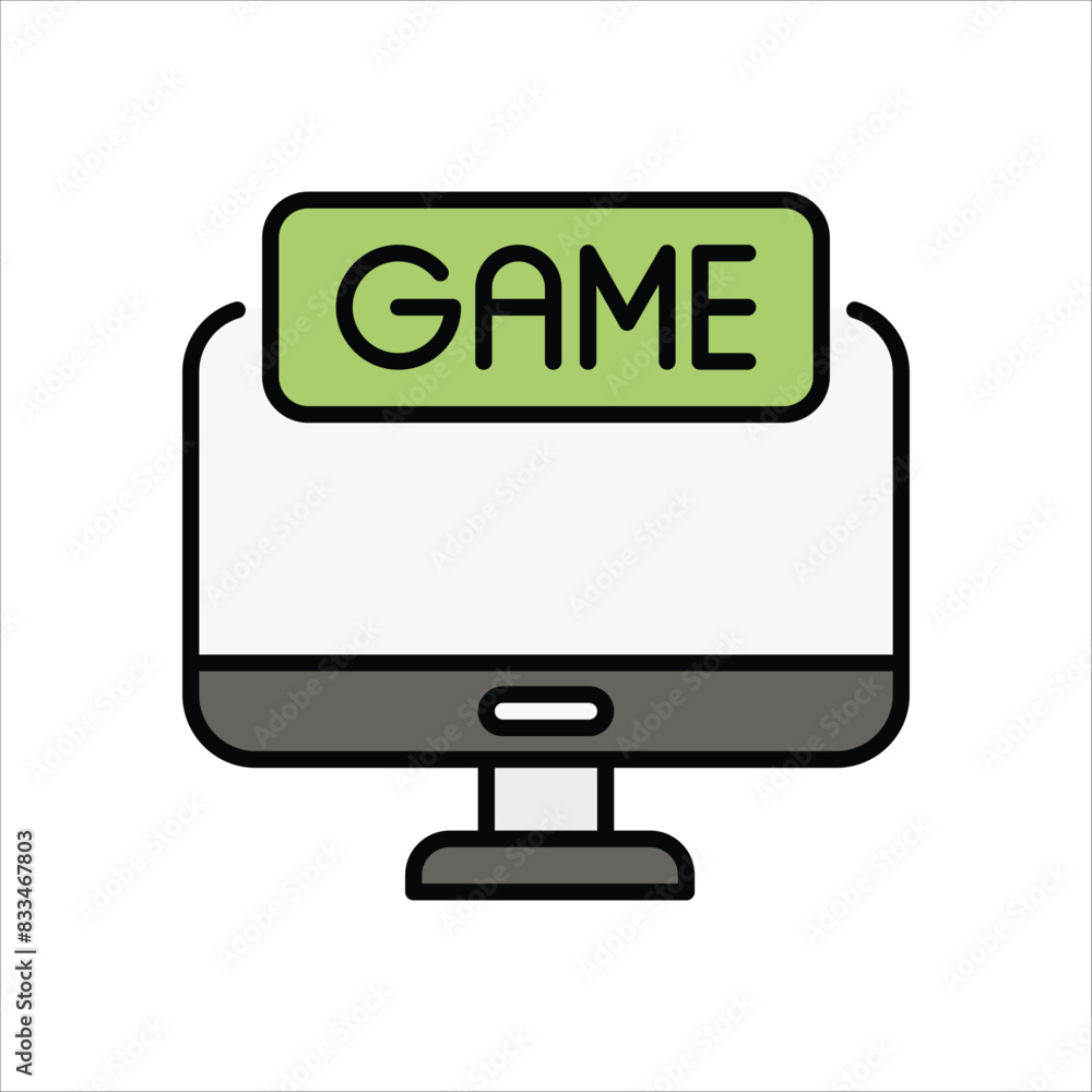 Computer Game vector icon Computer Game vector icon