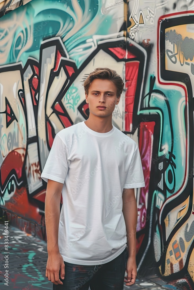 White hoodie mockup with model White hoodie mockup with model