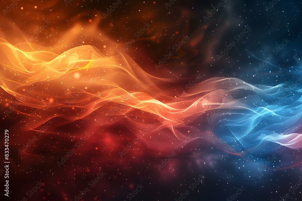 Fire and Ice Abstract Fire and Ice Abstract