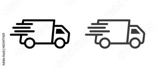 fast moving dynamic delivery icon