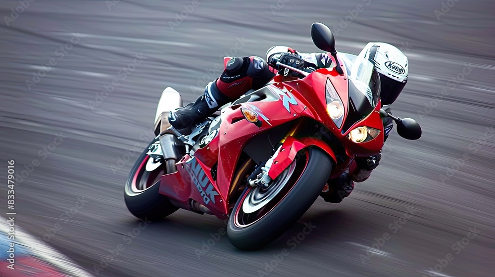 motorcycle racing, with a dynamic action shot of the bike speeding down a racetrack, capturing the essence of speed and precision. motorcycle racing, with a dynamic action shot of the bike speeding down a racetrack, capturing the essence of speed and precision.