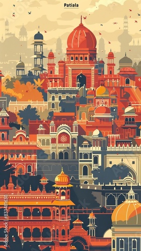 Patiala city india poster photo