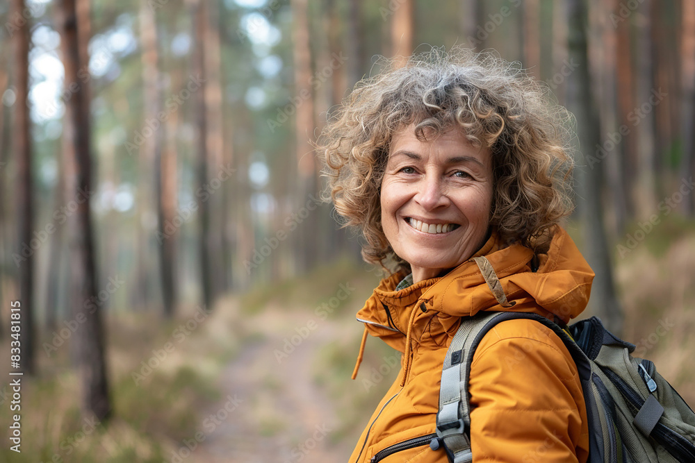 Elderly people on a trip, hiking, recreation and leisure for pensioners, health and self-care travel, tourists, age Elderly people on a trip, hiking, recreation and leisure for pensioners, health and self-care travel, tourists, age