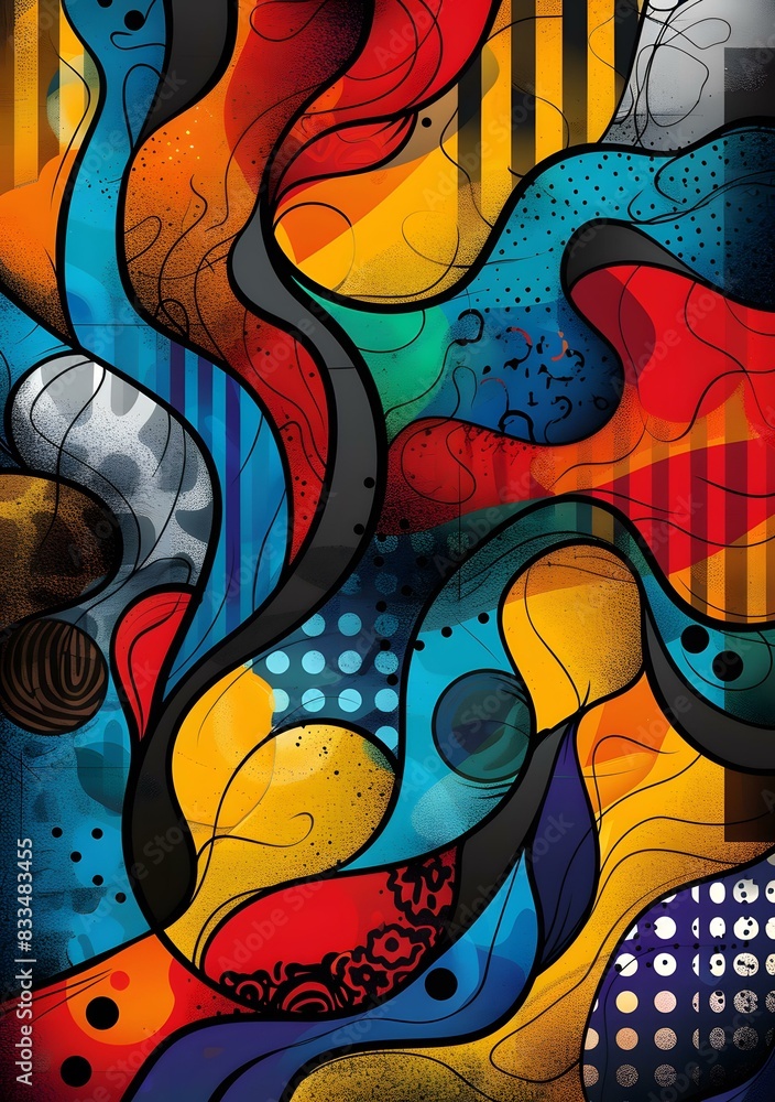 Obraz premium Colorful geometric pattern