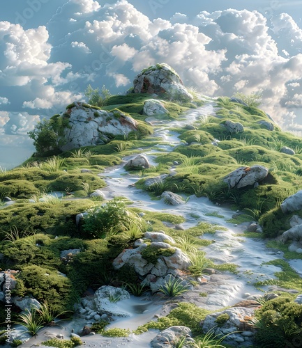 Wallpaper Mural Pathway to the Hilltop Torontodigital.ca