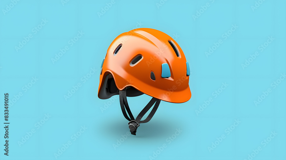 Climbing helmet icon Mountain climbing 3d