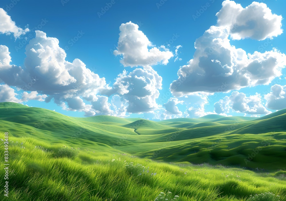 Obraz premium 4K Ultra HD Beautifulè‰åŽŸ Landscape Image