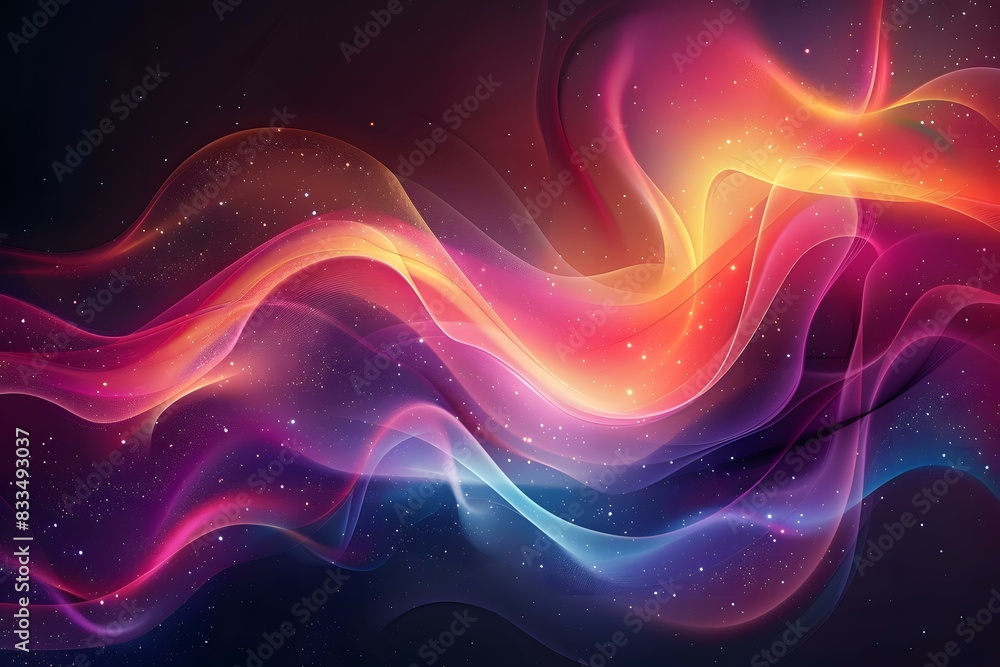 Wavy Multicolor Abstract Background Wavy Multicolor Abstract Background
