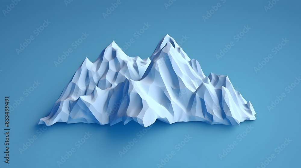 Glacier icon Mountain climbing 3d Glacier icon Mountain climbing 3d