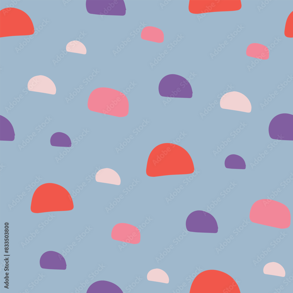 Colorful Abstract Halves Pattern Blue Background Colorful Abstract Halves Pattern Blue Background