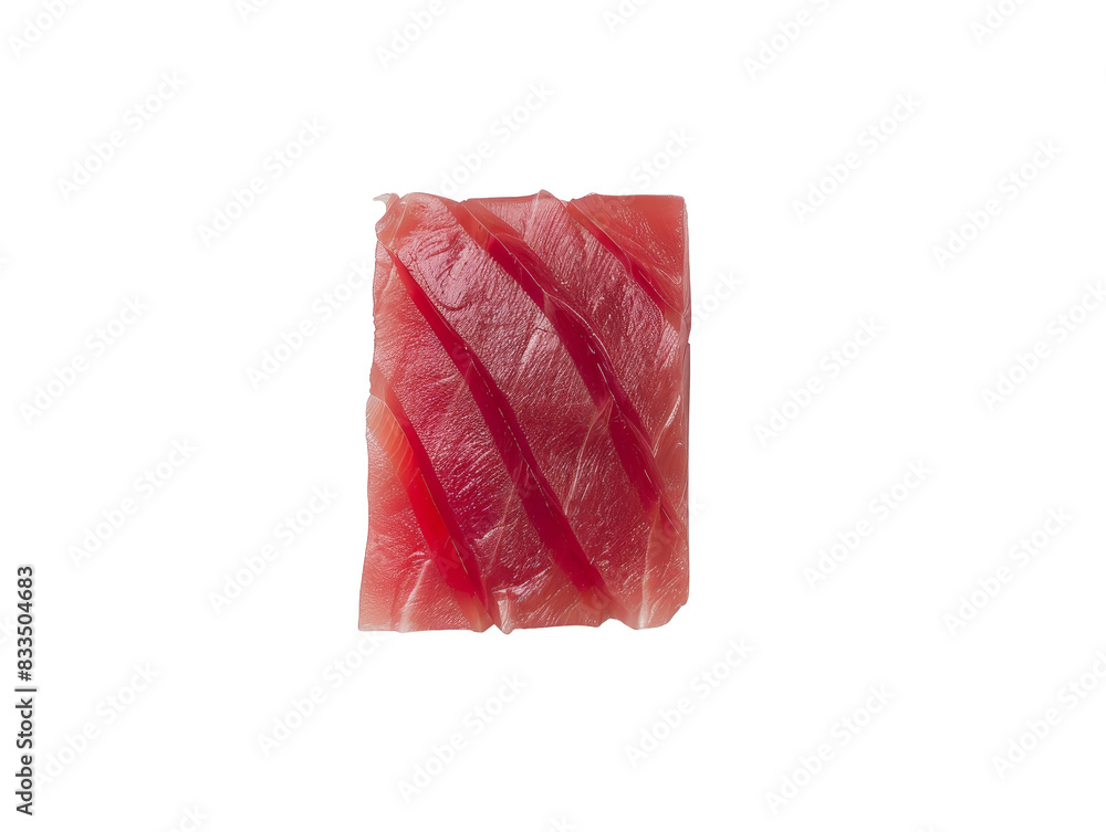 Photo of Tuna sashimi cut out transparent isolated on white background PNG file Photo of Tuna sashimi cut out transparent isolated on white background PNG file