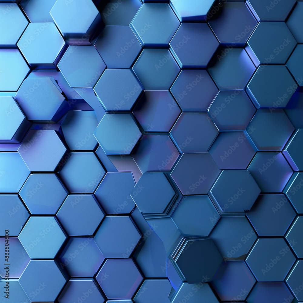Blue Hexagonal Digital Technology Design Blue Hexagonal Digital Technology Design