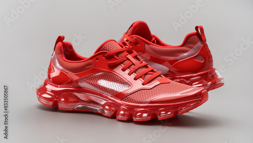 pair of red shoes