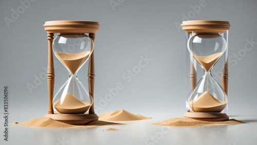 hourglass with sand