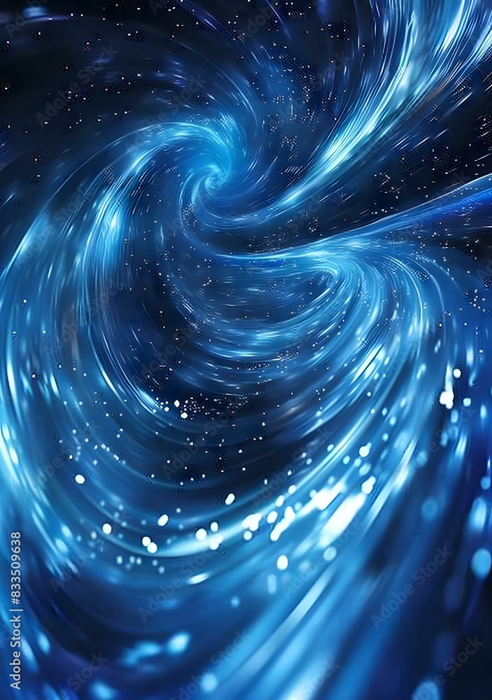 Obraz premium Blue Nebula Vortex