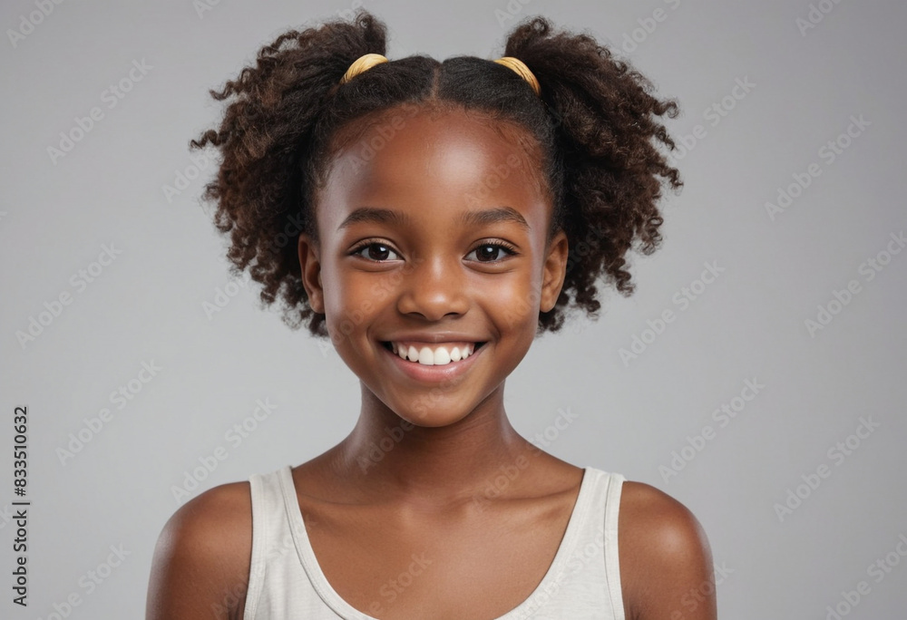 portrait view of a regular happy smiling Africans girl , ultra realistic, candid, social media, avatar image, plain solid background portrait view of a regular happy smiling Africans girl , ultra realistic, candid, social media, avatar image, plain solid background