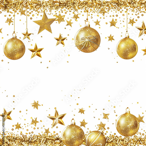 christmas background with balls