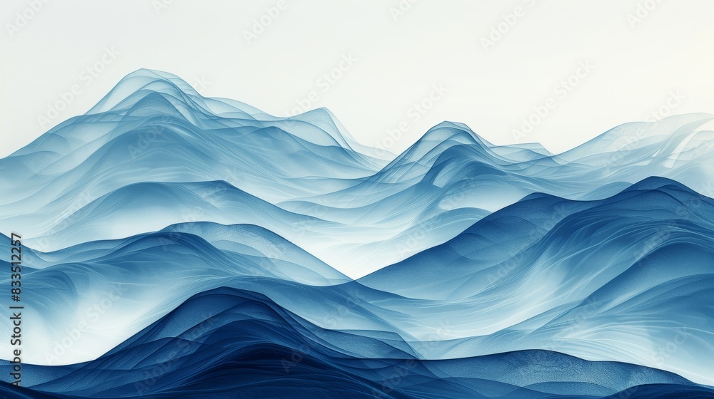abstract landscape, flowing lines, imaginative scenery, close up, soothing tones, Double exposure silhouette with mountain ranges abstract landscape, flowing lines, imaginative scenery, close up, soothing tones, Double exposure silhouette with mountain ranges