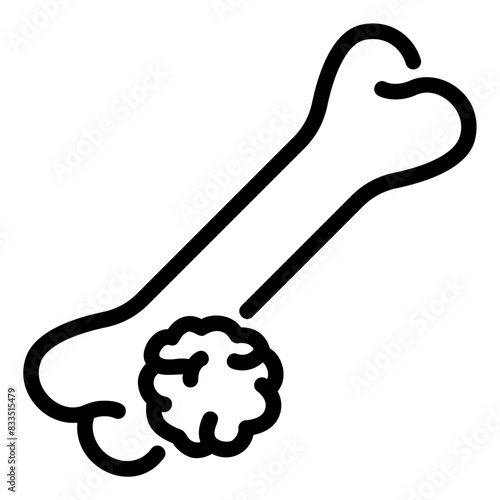 bone cancer outline icon